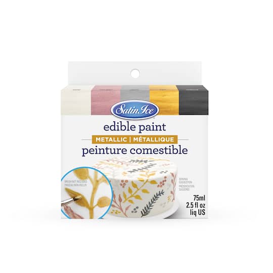 Satin Ice&#xAE; Metallic Edible Paint Set